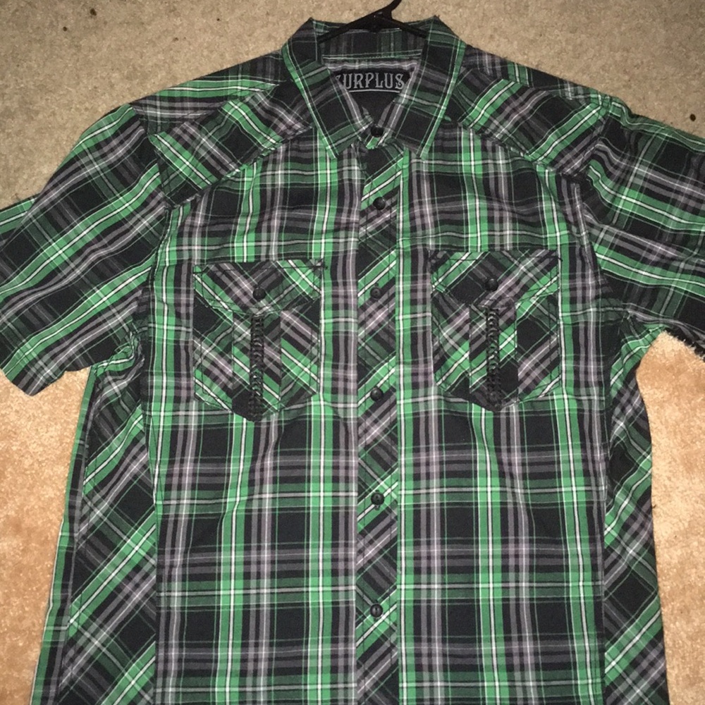 Men’s size small SURPLUS button up